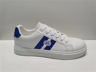 Hvit PU-sneaker for menn